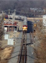 Passing the station